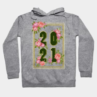 2021 Peony Flowers Hoodie